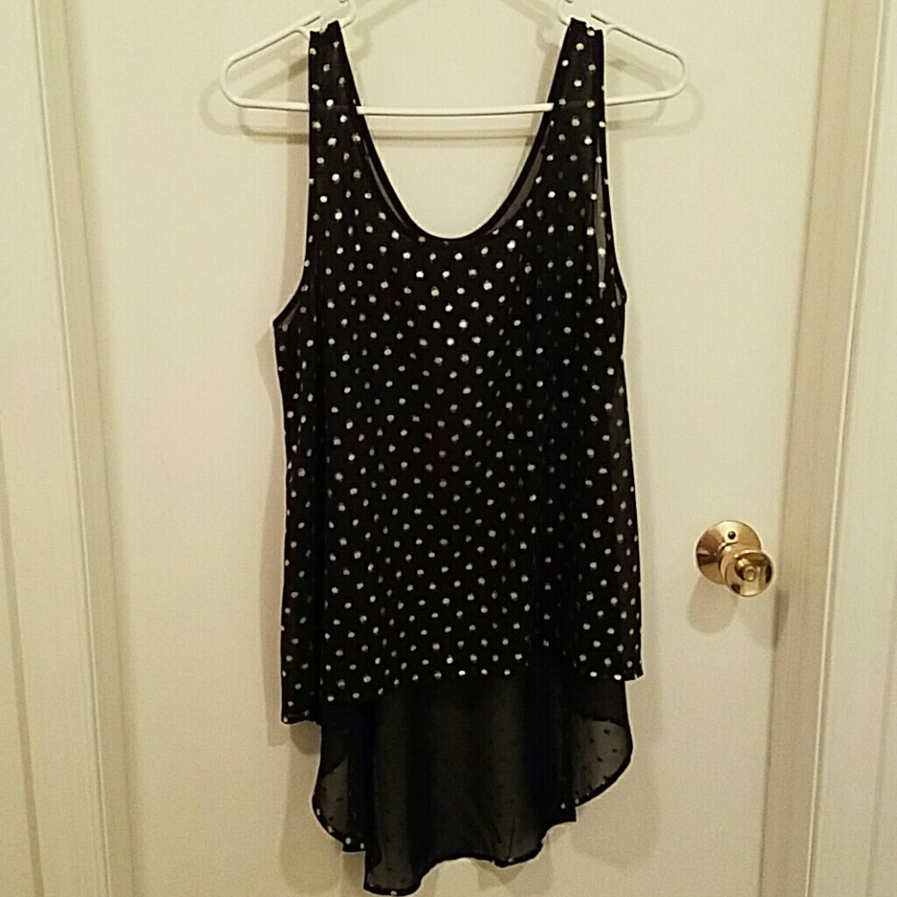 Forever 21 chiffon high-low top
