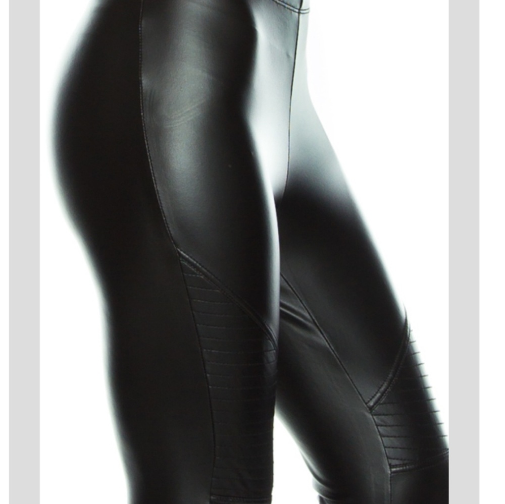 Black motto leggings - Picture 2 of 3
