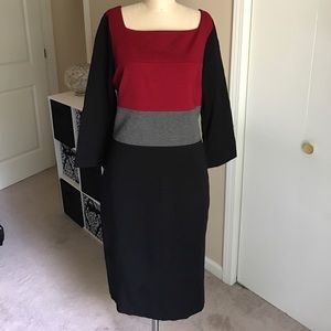 WHBM color block work dress