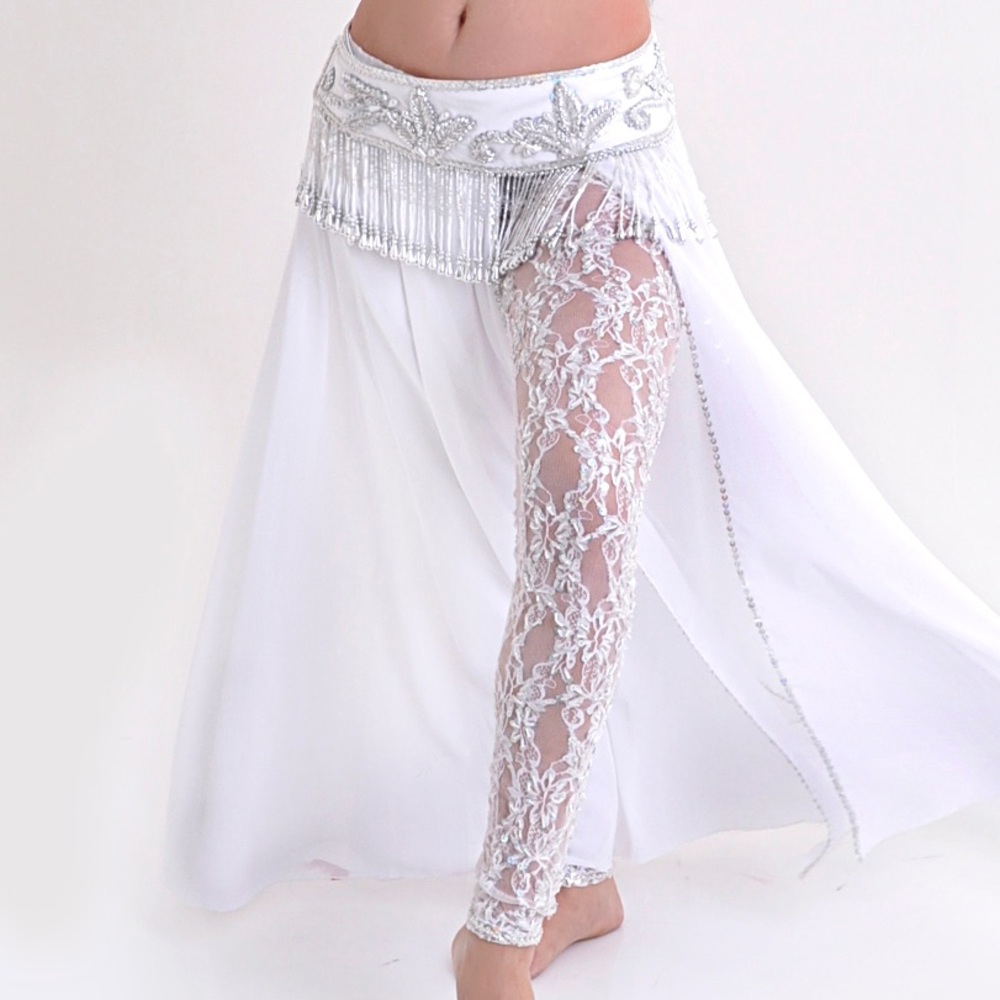 White Belly Dance Costume
