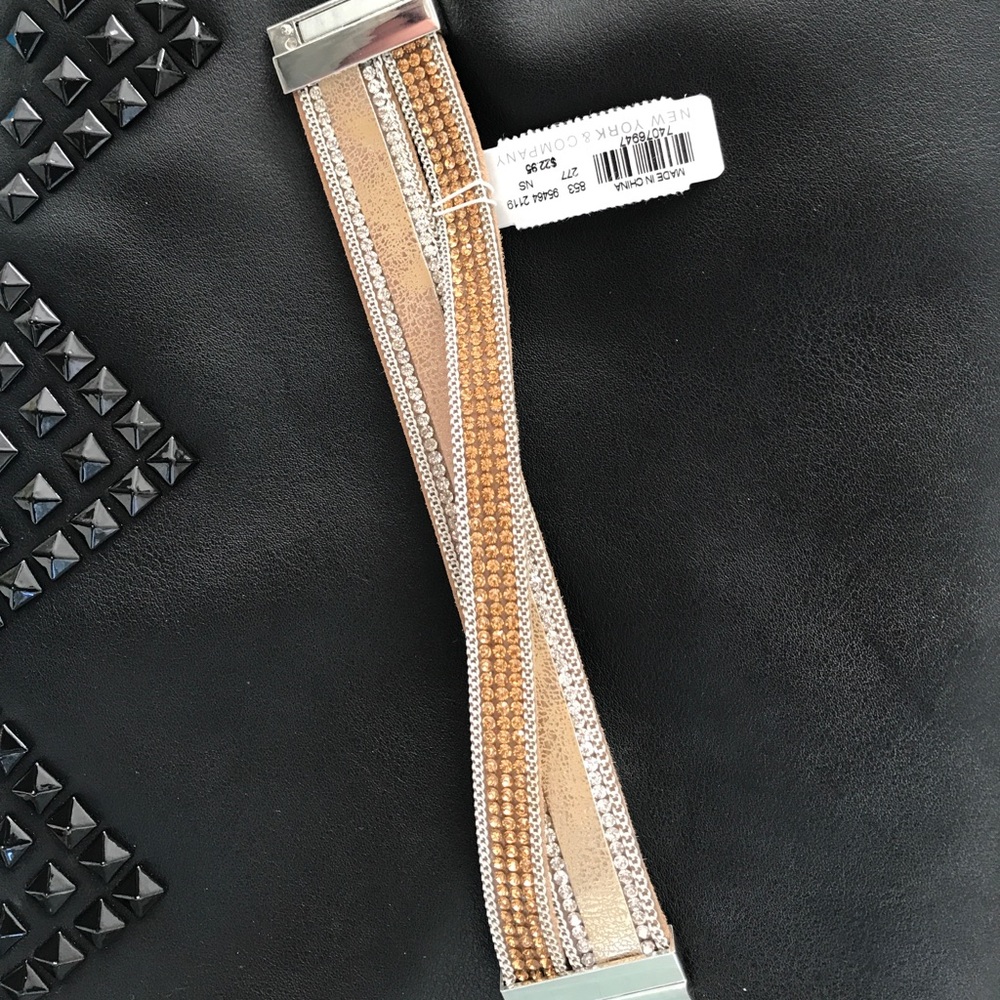 New York & Co | Gold & rhinestones bracelet
