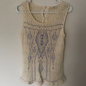 Altar'd State Knit Embroidered Tank Top
