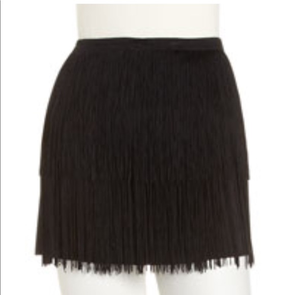 Theory Tailla Fringe Mini Skirt - Picture 1 of 2