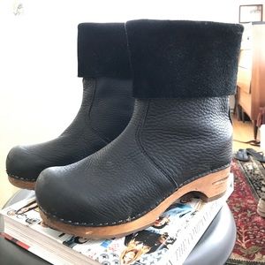 Sanita Clog Boot, Black, Sz 38