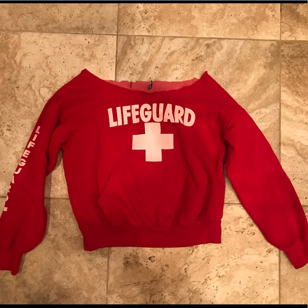 Red life Gaurd sweatshirt