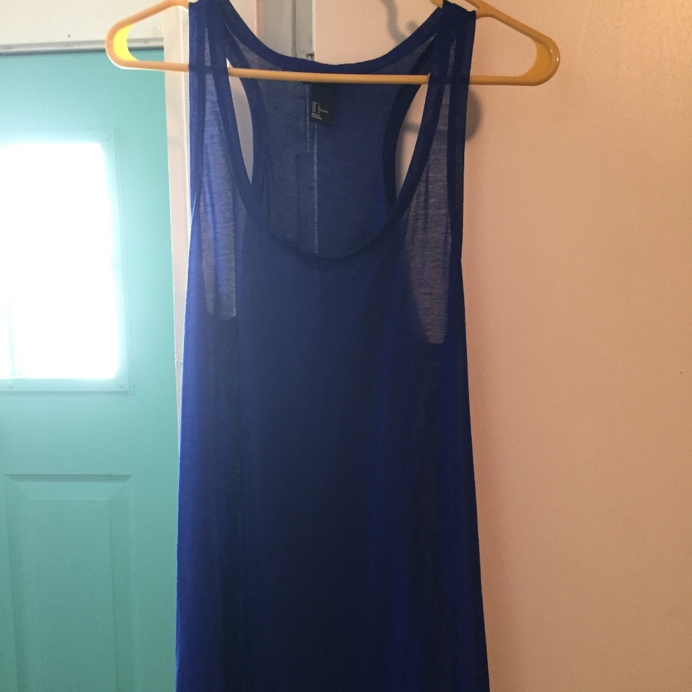 Blue Racerback Tank