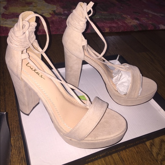 SIZE 7! brand new, never worn lulus lace up heels! - Picture 5 of 8