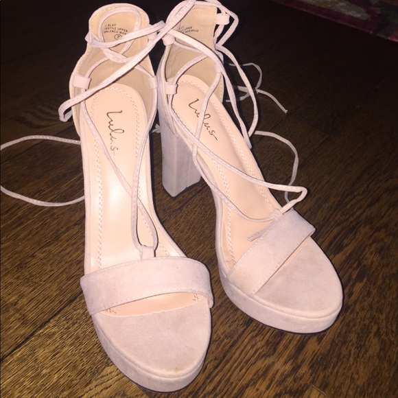 SIZE 7! brand new, never worn lulus lace up heels! - Picture 8 of 8