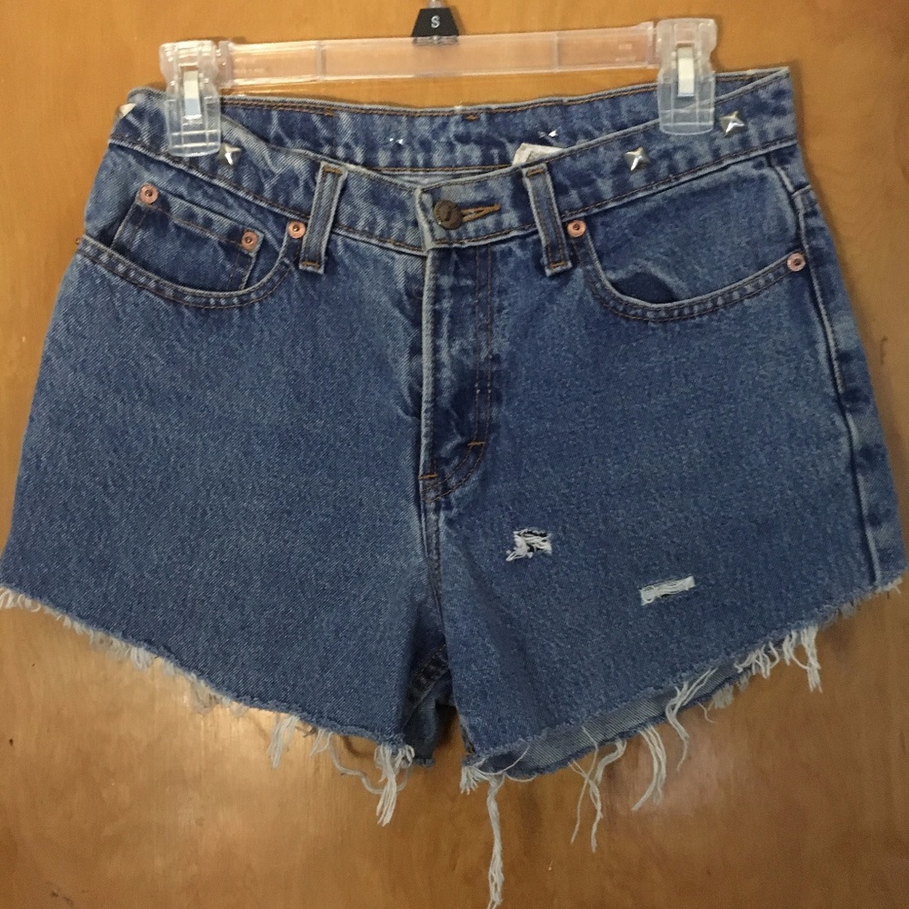 Vintage Up-Cycled Denim Shorts Size 5/6