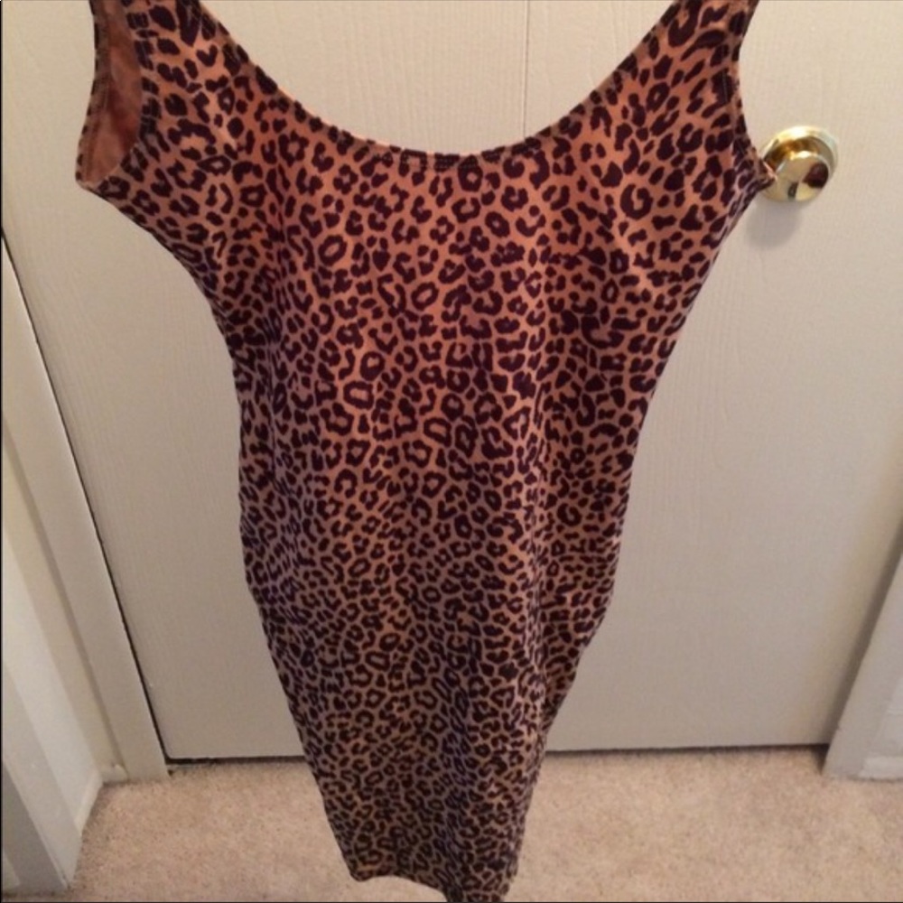 American Apparel cheetah leopard mini dress