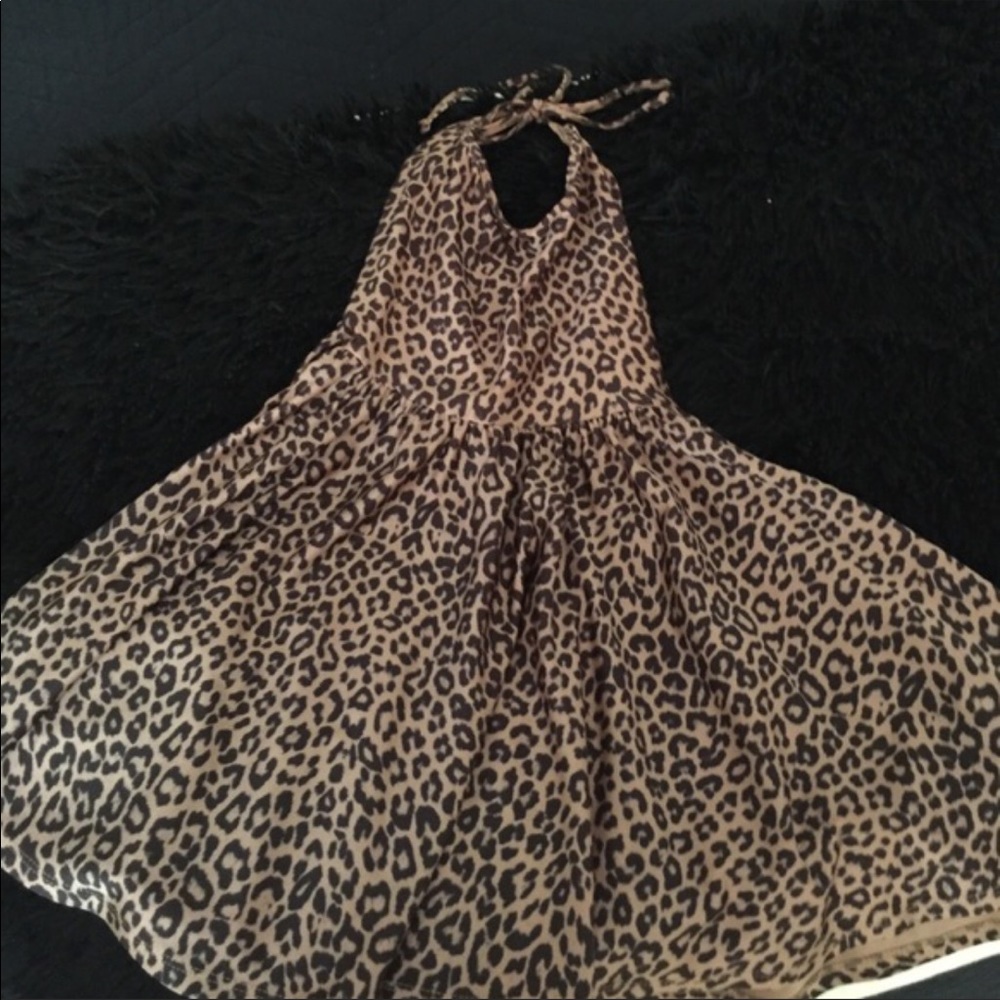 American Apparel cheetah leopard skater dress