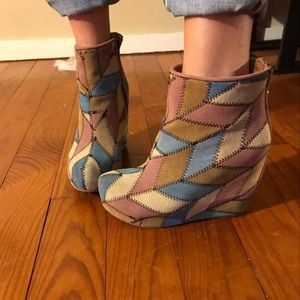 Jeffrey Campbell Patchwork Wedges