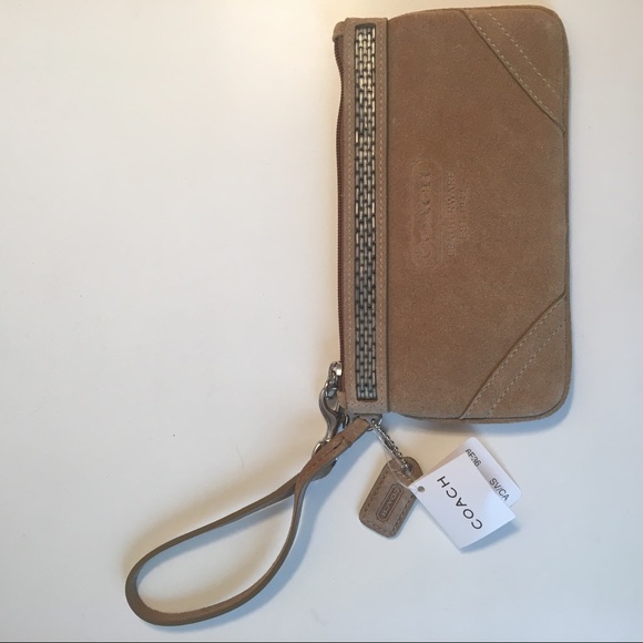 Suede coach wristlet - Picture 2 of 5