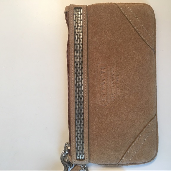 Suede coach wristlet - Picture 3 of 5