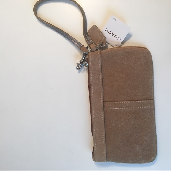 Suede coach wristlet - Picture 4 of 5