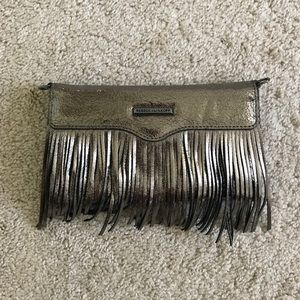 Rebecca Minkoff gold phone wallet