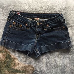 True Religion denim shorts Allie 26