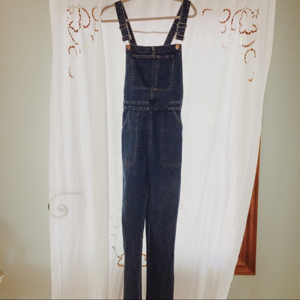 Madewell Flea Market Flare Overalls w/ Raw Hem