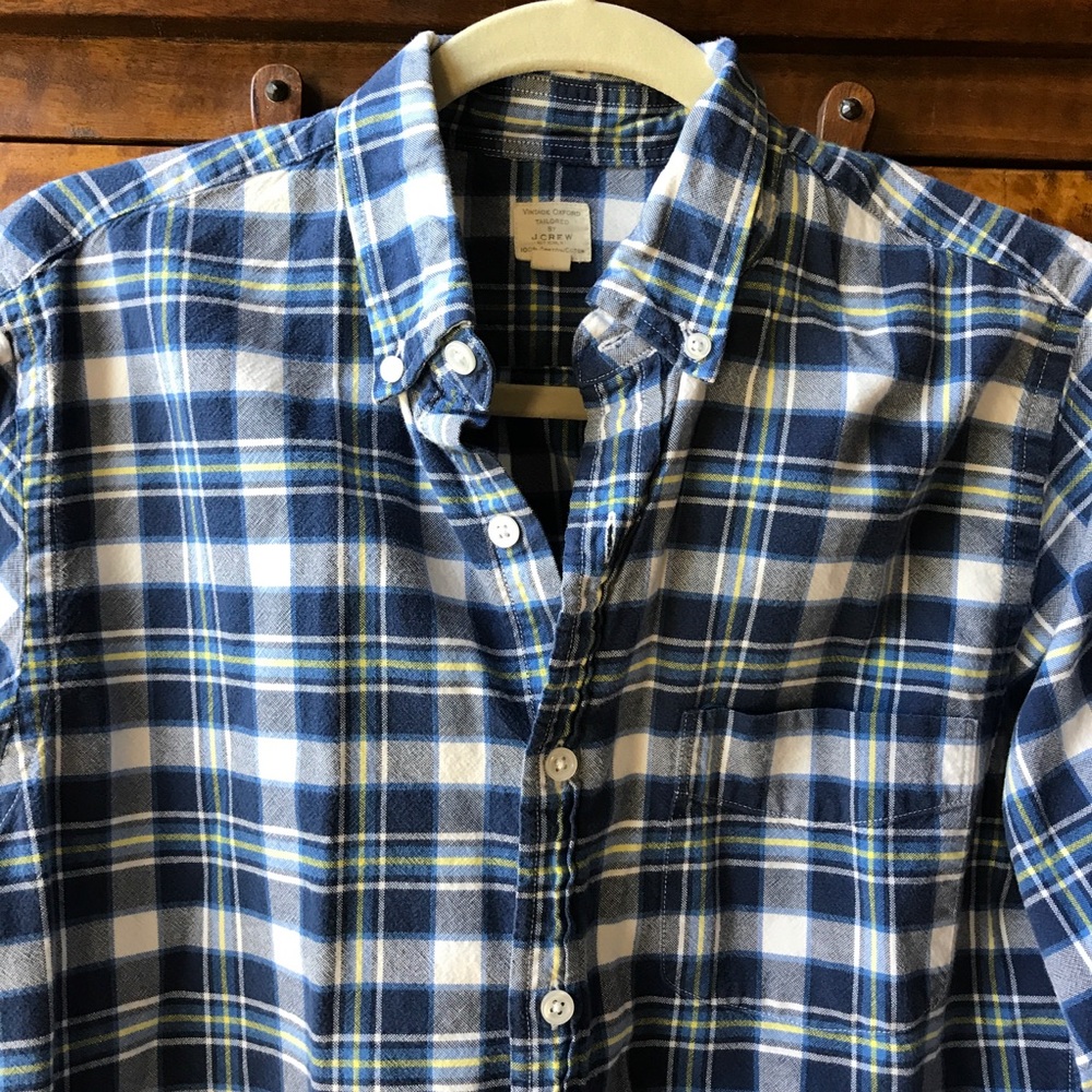 Men's J. Crew Button Down Shirt LS Small - Picture 2 of 7