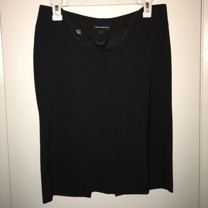 Black pin striped Express pencil skirt
