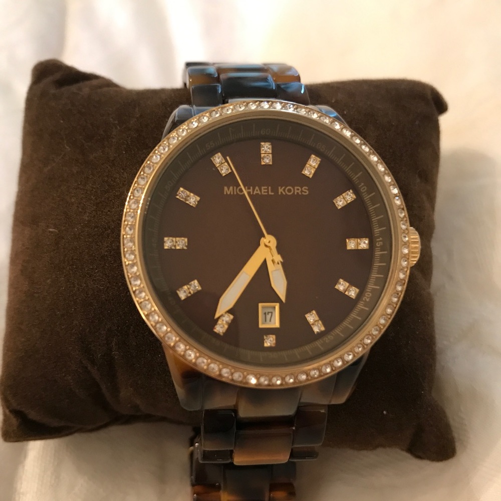 Limited Edition Tortoise Shell Michael Kors Watch