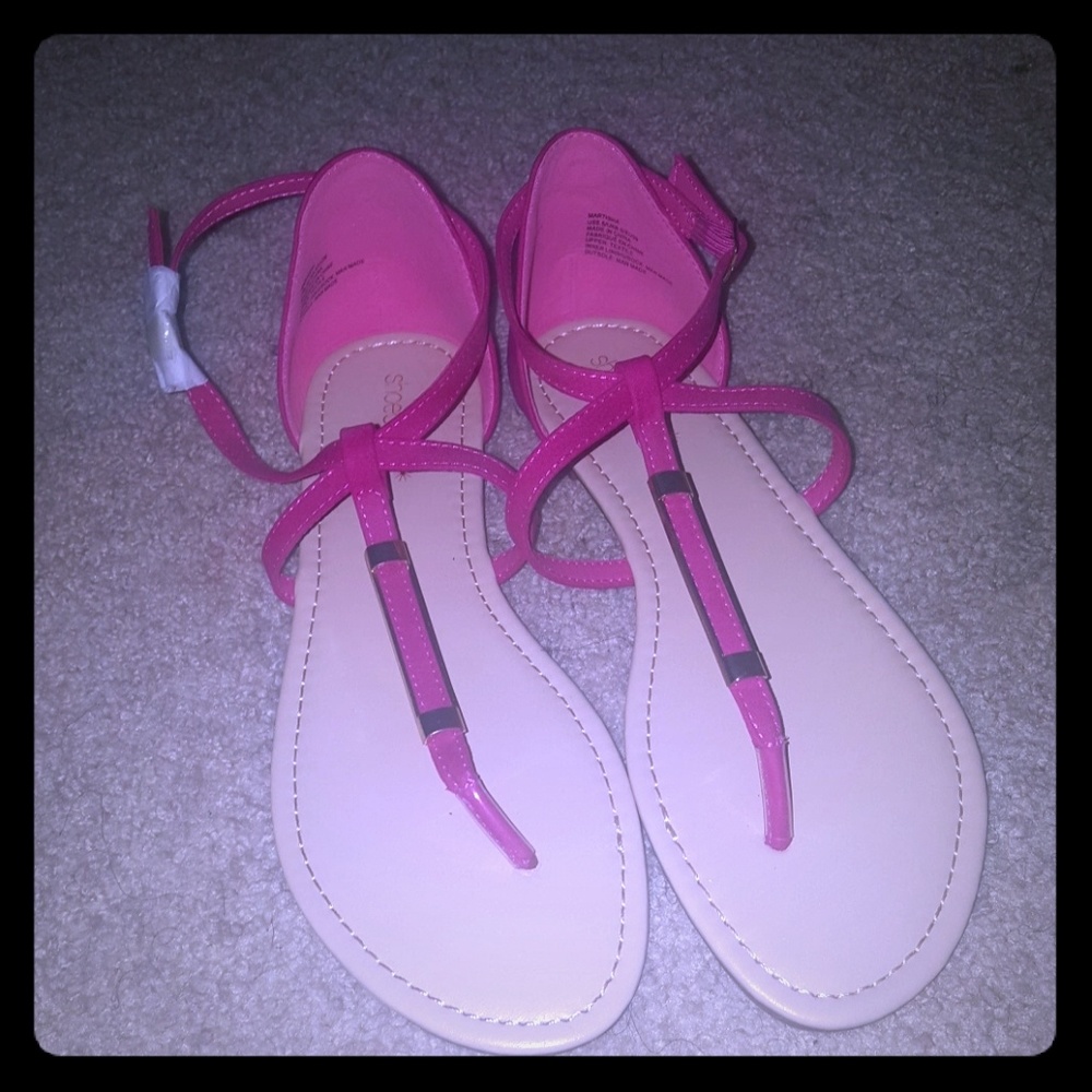 Fuschia sandals