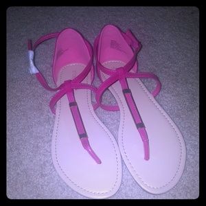 Fuschia sandals
