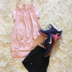 Blush Lululemon open-back Tank