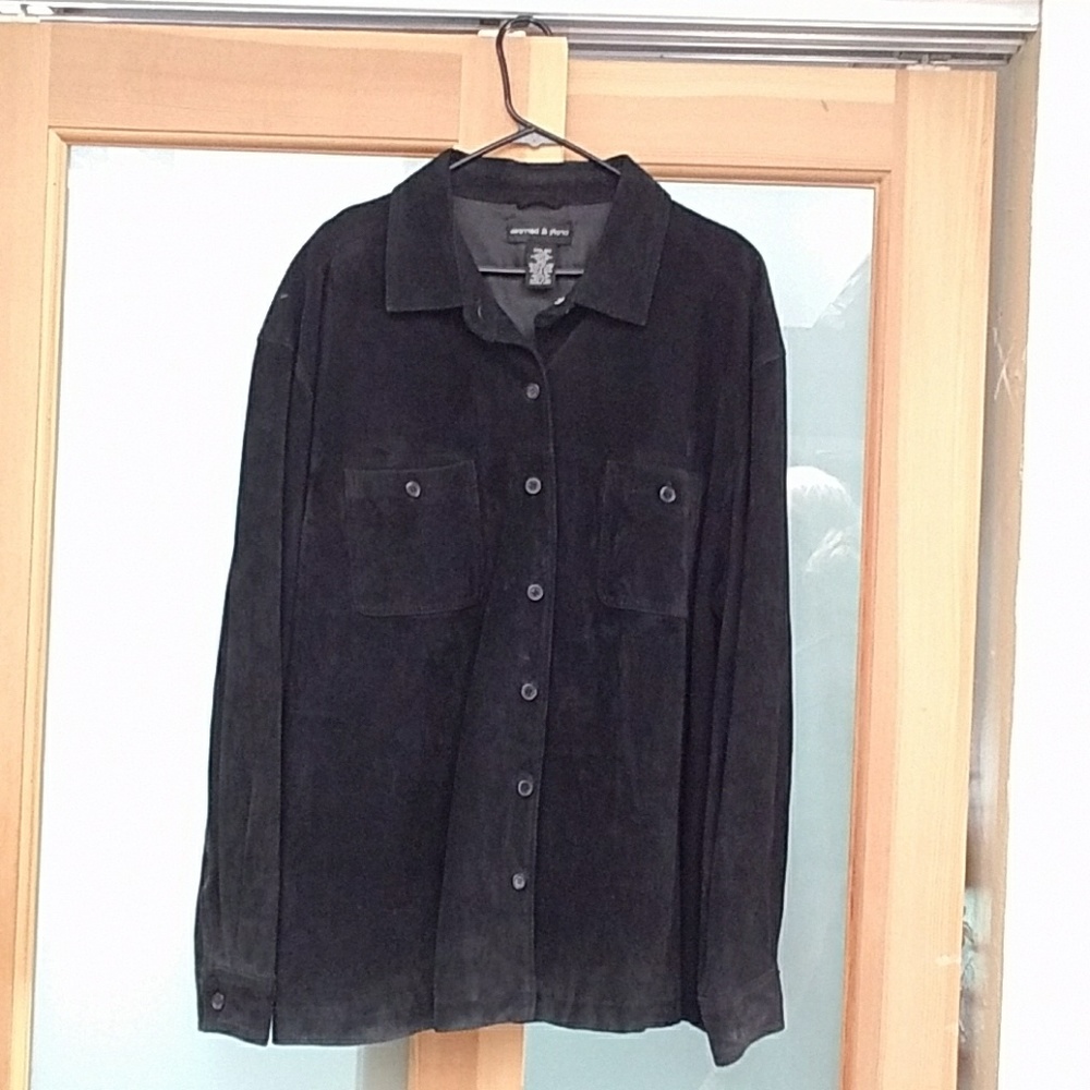 Croff and Barrow Black Suede Outer Jacket