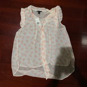 Forever 21 sheer blouse never worn new with tag