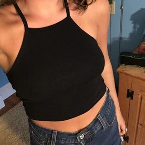 Simple Black crop top