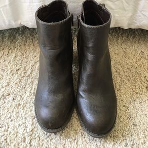 Diba dark charcoal booties