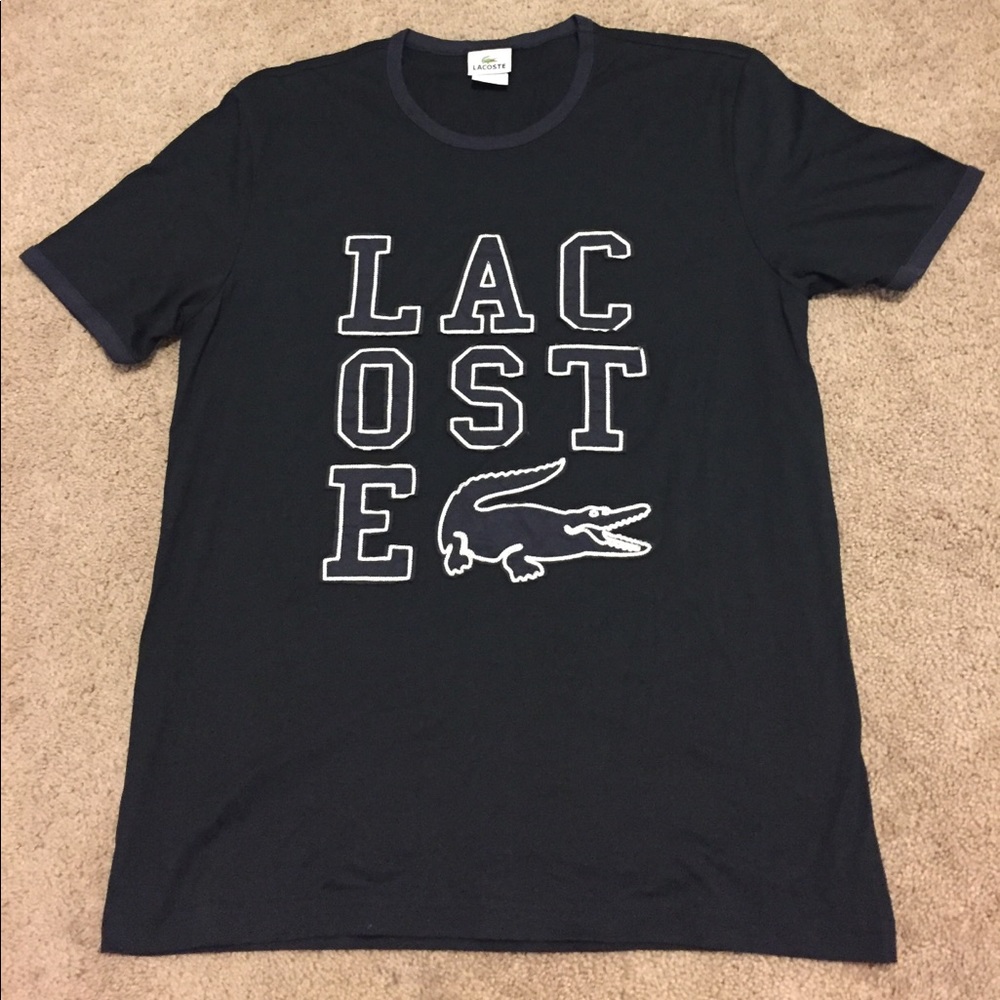 Black men's Lacoste shirt