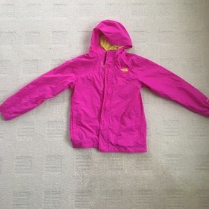 Pink North Face Rain Jacket