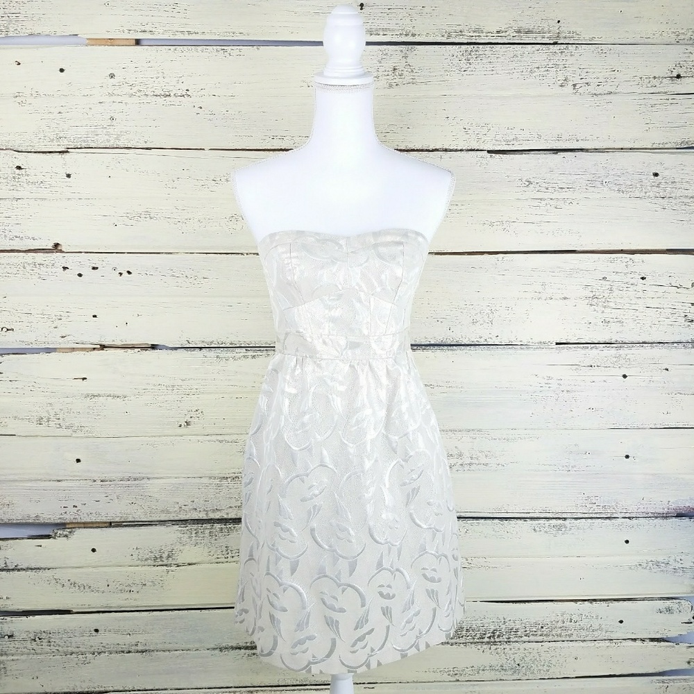 American Eagle Strapless Gold Dress Size 6