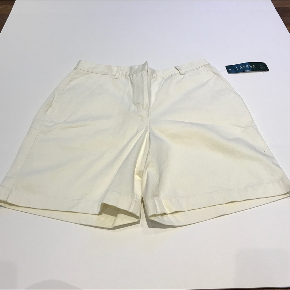 NWT Lauren Ralph Lauren Cream Shorts