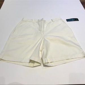 NWT Lauren Ralph Lauren Cream Shorts