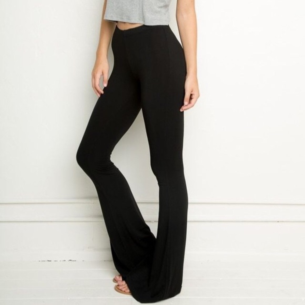 BRANDY MELVILLE SUEDE FLARE BELL BOTTOMS PANTS S
