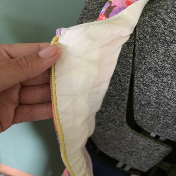 Vintage 1960's Pink & Purple Floral Maxi Dress XS - Picture 5 of 6