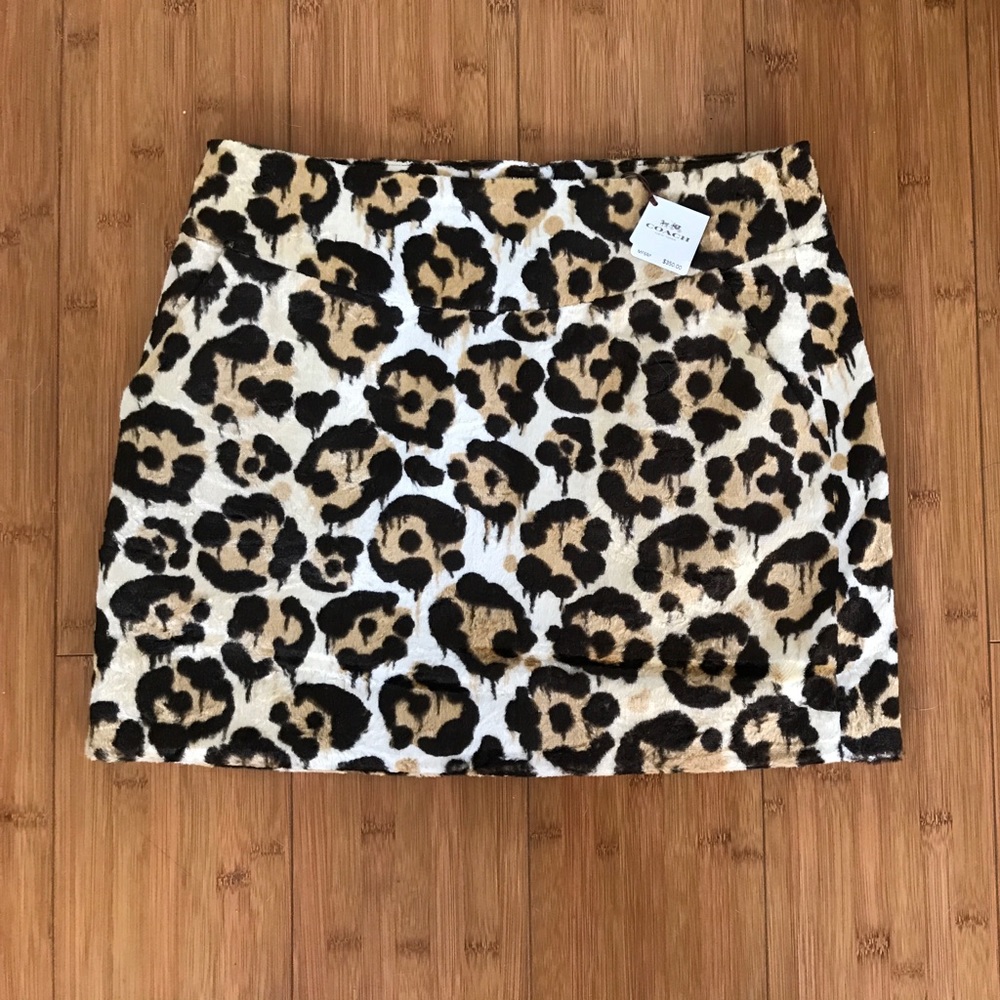 Authentic Coach leopard skirt