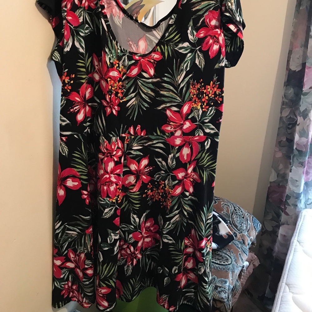 Black multi-colored Dress (Never Worn)