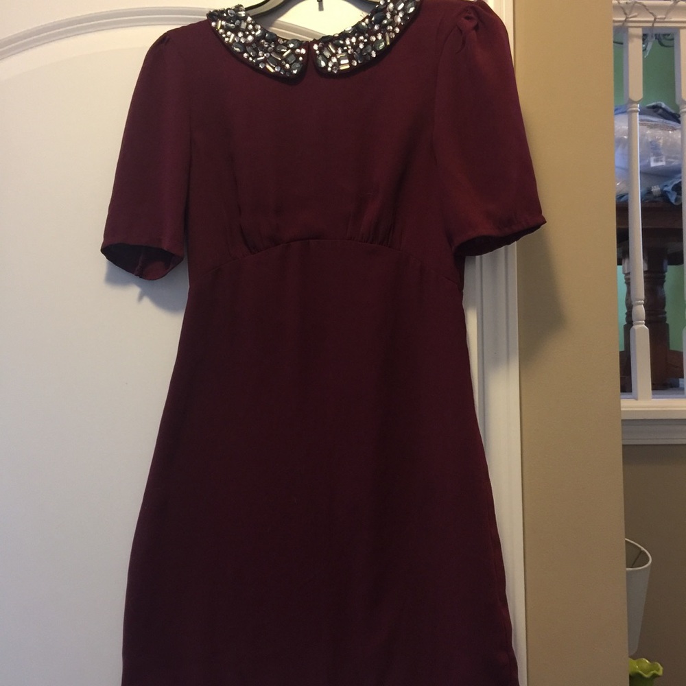 collared mini dress