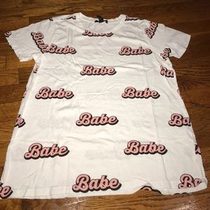 Forever 21 babe graphic tee shirt