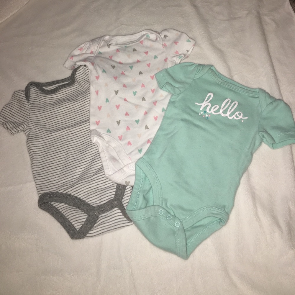 Circo 0-3 month size onesie bundle