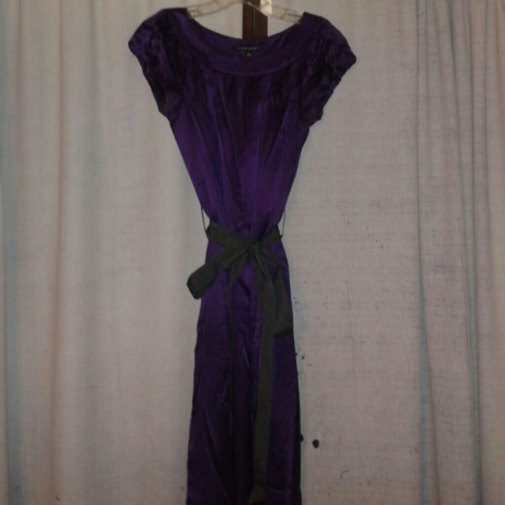 PURPLE SILK DRESS