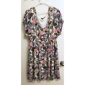 Torrid Skull Floral Plus Size Dress