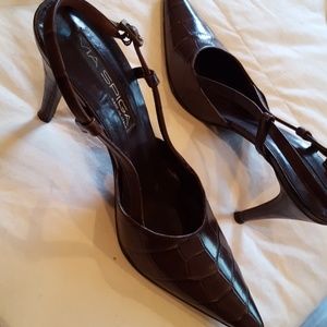 Via Spiga slingbacks, brown 8