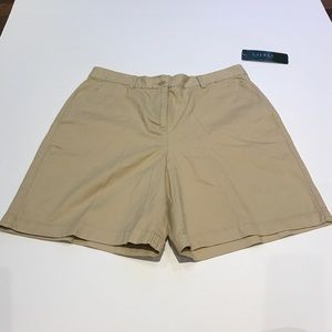 NWT Lauren Ralph Lauren Tan Shorts