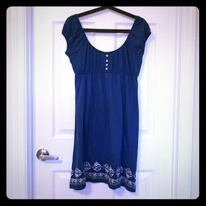 Off The Shoulder Blue Dress