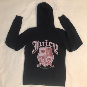 very pretty zip-up juicy couture sweatshirt!!